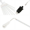 Lampki choinkowe 10 szt. sople 480 Led padający śnieg meteory zewnętrzne biały ciepły