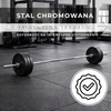 Gryf olimpijski prosty 180 cm z zaciskami 28 mm sztanga stal chromowana