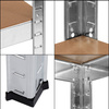 Regały metalowe magazynowe 2 szt. 180x90x40cm 875kg 5 półek do garażu, piwnicy