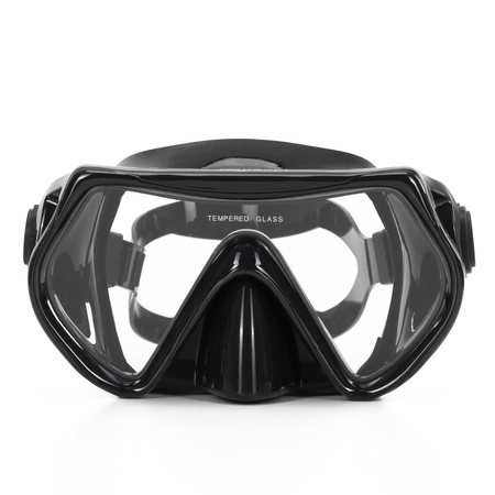 Komplet do snorkelingu płetwy 42-47 regulowane, maska do nurkowania AntiFog i rurka DryTop