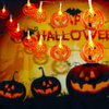 Dekoracja na Halloween łańcuch świetlny dynie girlanda 20 LED 2 funkcje świecenia