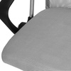Krzesło obrotowe biurowe ergonomiczny fotel na kółkach do komputera szaro-czarny