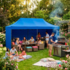 Pawilon handlowy 3x6 m namiot handlowy ekspresowy na imprezy, targ, catering, niebieski