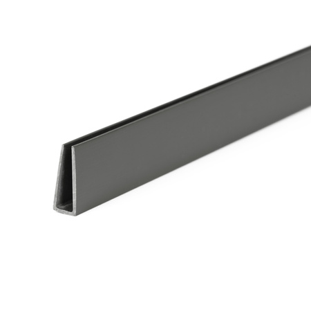 Osłona balkonowa 500x160 cm PVC maskująca na taras, z mocowaniem i profilem ciemnoszara