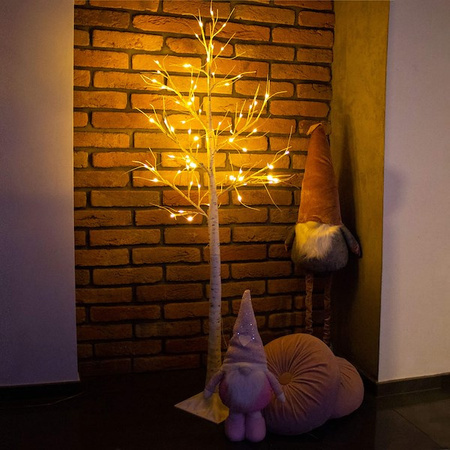 Drzewko świecące 210 cm brzoza LED dekoracja świąteczna