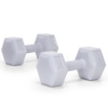 Hantle 2x3 kg hexagonalne do ćwiczeń fitness ciężarki zestaw 2 szt. szare
