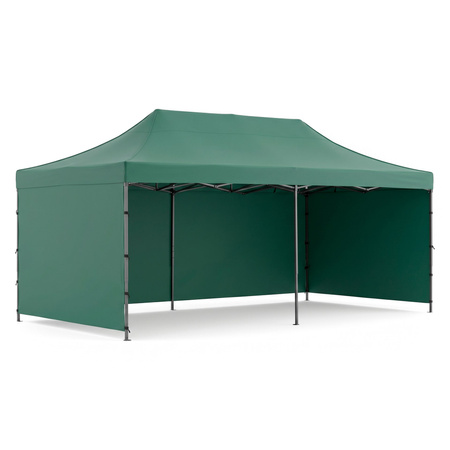 Pawilon handlowy 3x6 m namiot handlowy ekspresowy na imprezy, targ, catering, zielony