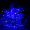 Kurtyna świetlna 300 led niebieski, flash biały zimny girlanda, 14,5 m lampki wewnętrzno-zewnętrzne sople