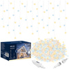 Kurtyna świetlna 500 led girlanda, lampki wewnętrzno-zewnętrzne sople zimny biały + ciepły biały flash