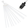 Lampki choinkowe 10 szt. sople 480 Led padający śnieg meteory zewnętrzne niebieskie