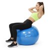 Piłka fitness 75 cm do ćwiczeń pilates i jogi z pompką, gimnastyczna, niebieska