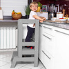 Kitchen helper pomocnik kuchenny, podest dla dzieci 90 cm szary