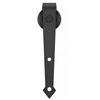 System drzwi przesuwnych 200 cm barn door, prowadnica z ozdobnymi okuciami do 100 kg czarny