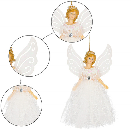 Zawieszka choinkowa 20 cm, aniołek wiszący, ozdoba na choinkę