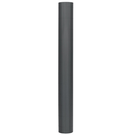 Osłona balkonowa 500x160 cm PVC maskująca na taras, z mocowaniem i profilem ciemnoszara