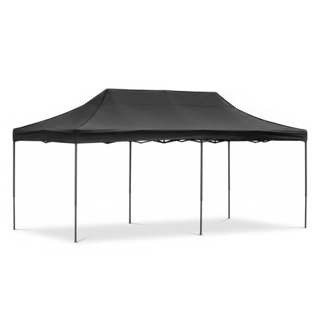 Pawilon handlowy 3x6 m namiot handlowy ekspresowy na imprezy, targ, catering, czarny