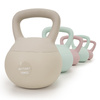 Kettlebell miękki 4 kg ciężar do ćwiczeń, kula treningowa, fitness, jasnoróżowy