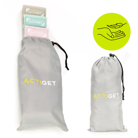 Taśmy oporowe do ćwiczeń komplet 3 szt. opór 3-31 kg gumy fitness rehabilitacyjne