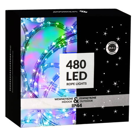 Wąż świetlny 21,5 m multikolor 480 Led z programatorem IP44 dekoracja świąteczna