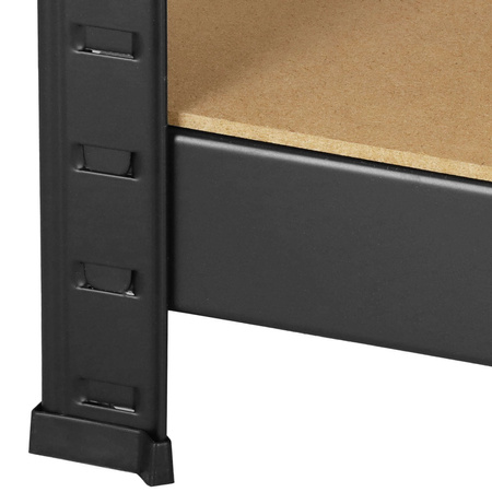 Regały metalowe magazynowe 2 szt. 180x90x40cm 875kg 5 półek do garażu, piwnicy