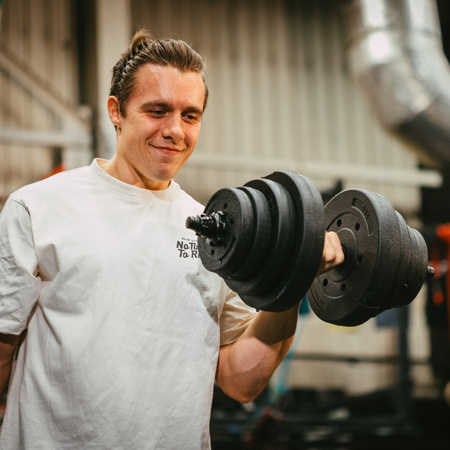 Hantle do treningu siłowego 40 kg regulowane zestaw gryf 2x20 kg