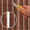 Osłona PVC maskująca 500x140 cm mata na balkon, taras, ogrodzenie, brązowa