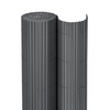 Osłona PVC maskująca 300x100 cm mata na balkon, taras, ogrodzenie, ciemnoszara