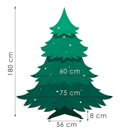 Sztuczna choinka 180 cm sosna diamentowa drzewko świąteczne