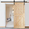 System drzwi przesuwnych 200 cm barn door, prowadnica z ozdobnymi okuciami do 100 kg czarny