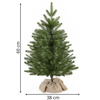 Mała choinka sztuczna 60 cm świerk kaukaski premium z jutą, na stolik, biurko mini ozdoba