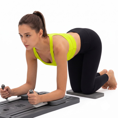 Reformer do pilatesu składany, wielofunkcyjna deska treningowa do ćwiczeń fitness