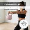 Kettlebell miękki 2kg ciężar do ćwiczeń, kula treningowa, fitness, jasnoróżowy