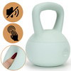 Kettlebell miękki 6 kg ciężar do ćwiczeń, kula treningowa, fitness, turkusowy