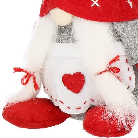 Pani skrzat 27 cm, ozdoba świąteczna, figurka krasnal, gnom