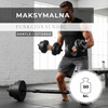 Hantle do treningu siłowego 40 kg regulowane zestaw gryf 2x20 kg