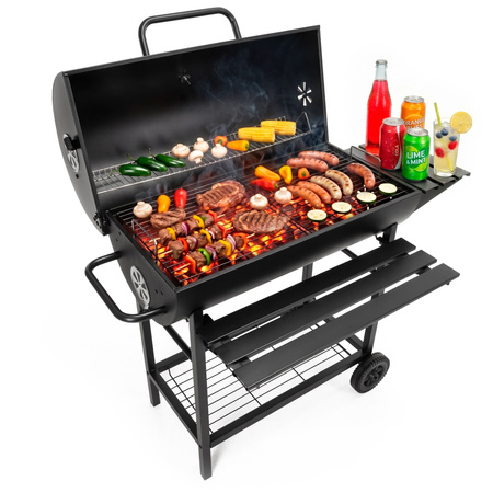 Grill na węgiel zamykany, grill ogrodowy do BBQ i grillowania