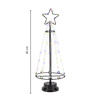 Choinka metalowa 45 cm ozdoba świąteczna 80 LED multikolor