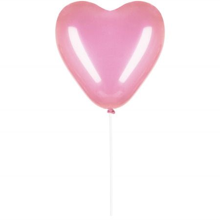 Balony serca na urodziny, walentynki 50 szt. różowe serduszka lateksowe