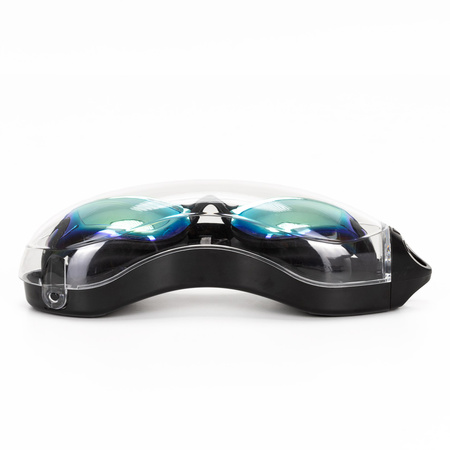 Okularki pływackie Anti-fog okulary do pływania UV na basen zestaw z zatyczkami