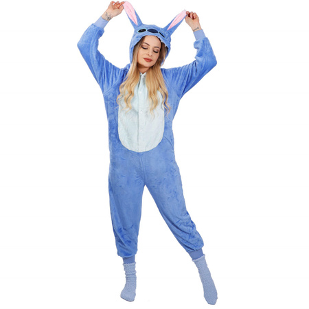 Piżama jednoczęściowa kigurumi damska kombinezon Stitch rozmiar S